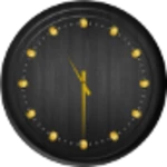 analog clock - wood theme 2 android application logo